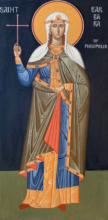 ST BARBARA (Painted on Canvas)